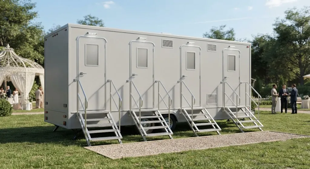 4 Stall Restroom Trailer in Durham, NC